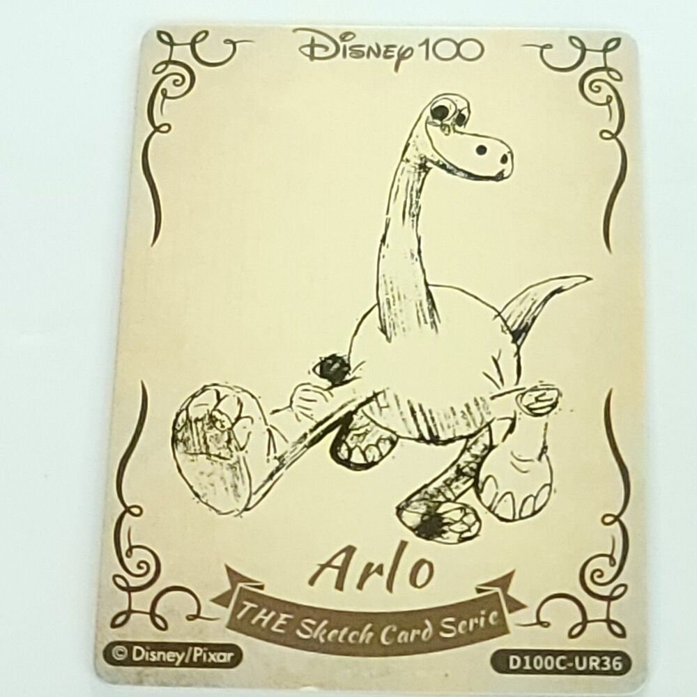 Arlo Good Dinosaur Card Fun Wood Sketch Disney 100 Anniversary Carnival